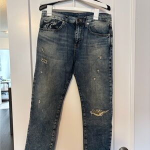 Denim & Supply Ralph Lauren Distressed Blue Jeans
